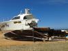 Greenhead boat smashed up